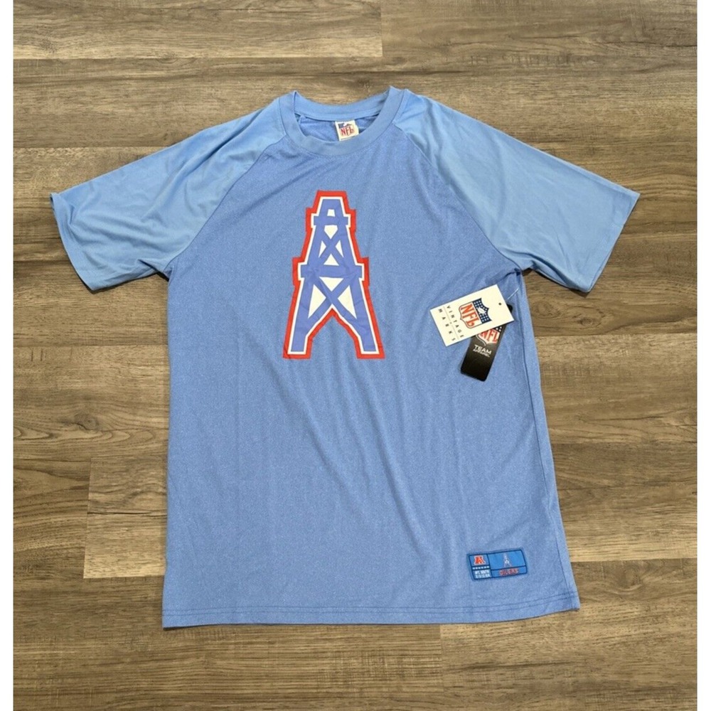 Houston Oilers NFL Retro Team Apparel T-Shirt Football Throwback Men's Medium - Picture 10 of 10